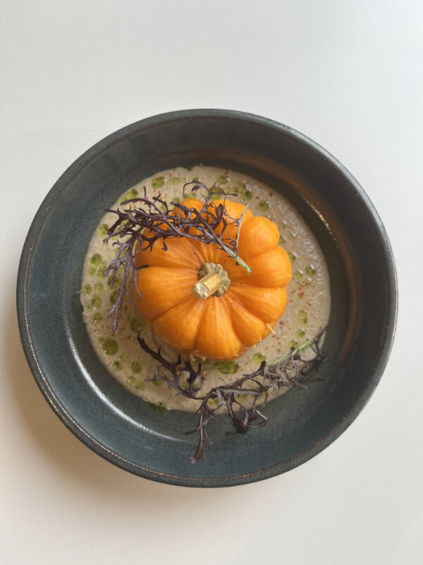 Velouté de potimarron au Chêne Vert